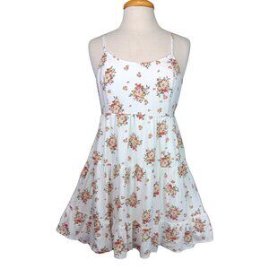 Hollister Floral Mini Baby Doll Skater Flare style dress Sz S  Boho Chic